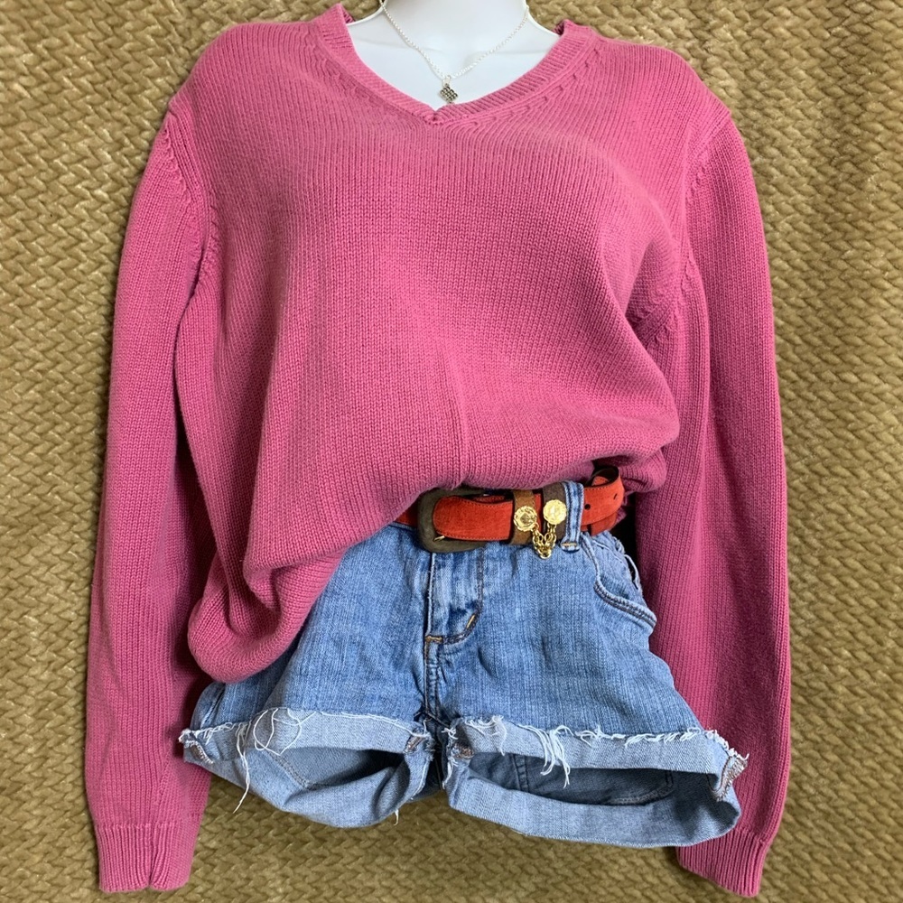 St. John's Bay Pink V-Neck Sweater